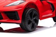 2025 12V Chevrolet Corvette C8  Kids Ride On One Seater Electric Car with RC