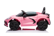 2025 12V Chevrolet Corvette C8  Kids Ride On One Seater Electric Car with RC