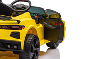 2025 12V Chevrolet Corvette C8  Kids Ride On One Seater Electric Car with RC