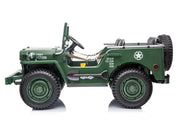 2024 24V Military Willy Jeep Style 3 Seater Electric Kids Ride On Cars with RC