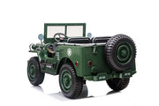 2024 24V Military Willy Jeep Style 3 Seater Electric Kids Ride On Cars with RC