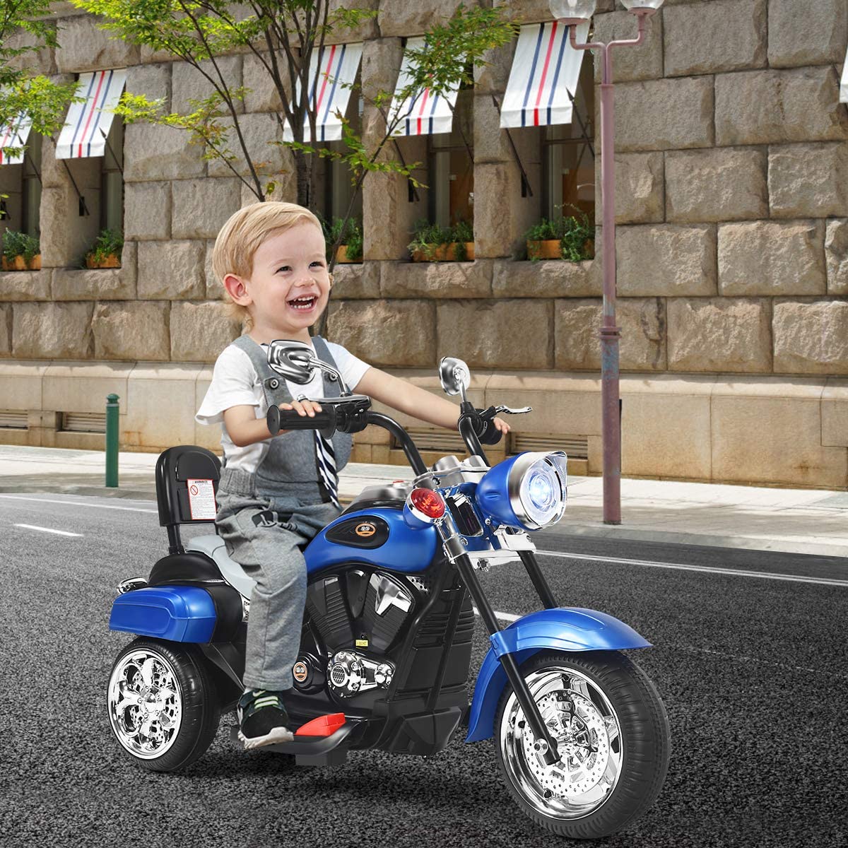 Chopper Style Electric Ride On Bikes Ages 1 3 KINGTOYS.us