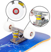 JECOLOS Pro Complete Skateboards for Beginners Adults Teens Kids Girls Boys 31"x8" Skate Boards 7 Layers Deck Maple Wood Longboards (Deer)