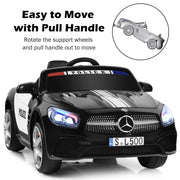 2024 12V Mercedes Benz SL500 Kids Ride On Police Car with LED Siren Lights with Remote Control