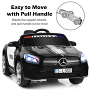 2025 12V Mercedes Benz SL500 Kids Ride On One Seater Electric Police Car with LED Siren Lights and RC