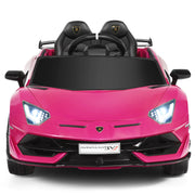 2025 12V Lamborghini Aventador SVJ Kids Ride On One Seater Electric Car with RC