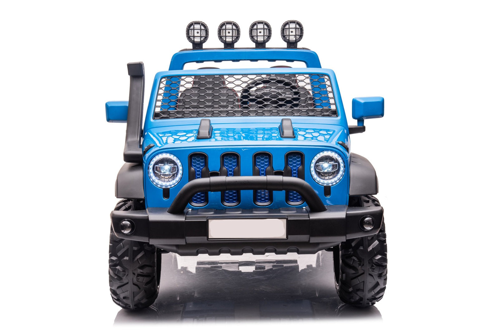 2024 24V Jeep Wrangler Style 4x4 with Top Lights 2 Seater Kids