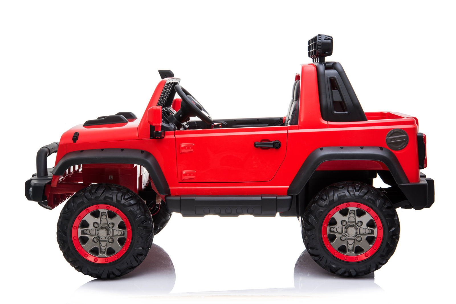 2024 24V Jeep Wrangler Style 4x4 with Top Lights 2 Seater Kids