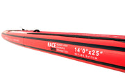 Aqua Marina Race ELITE iSUP - 14'0" 4.27m/15cm with coil leash and fiberglass racing fin