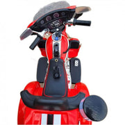 12V Kids Ride On Police Motorcycle Tricycle Motorbike with Siren Lights, Walkie Talkie
