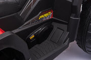24V Titan Edition Kids’ Ride-On Quad ATV | Rubber Tires, Leather Seat, MP3, USB
