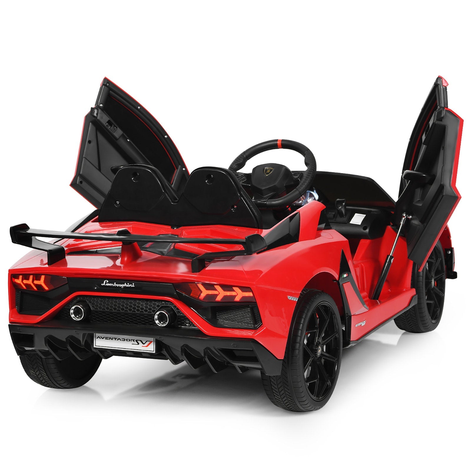 12V Lamborghini Aventador SVJ Children's Ride-On Sports Car with Remot