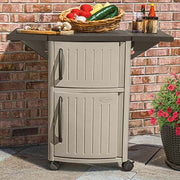 Suncast Serving Station Patio Cabinet - Light Taupe