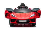 2025 12V Chevrolet Corvette C8  Kids Ride On One Seater Electric Car with RC