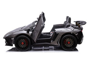 24V Licensed Lamborghini Aventador Brushless Motor electric 2 Seater Kids Ride On Cars Leather Seat Tubeless Air Tires