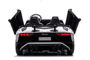 24V Licensed Lamborghini Aventador Brushless Motor electric 2 Seater Kids Ride On Cars Leather Seat Tubeless Air Tires