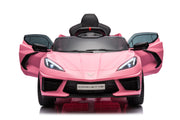 2025 12V Chevrolet Corvette C8  Kids Ride On One Seater Electric Car with RC
