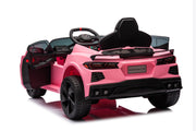 2025 12V Chevrolet Corvette C8  Kids Ride On One Seater Electric Car with RC