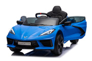 2025 12V Chevrolet Corvette C8  Kids Ride On One Seater Electric Car with RC