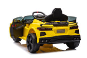 2025 12V Chevrolet Corvette C8  Kids Ride On One Seater Electric Car with RC