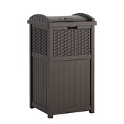 Suncast Wicker Trash Hideaway - Java