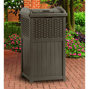 Suncast Wicker Trash Hideaway - Java