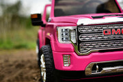 GMC Sierra 12V 2 Seater Kids Ride On Car With Remote Control Pink