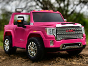 GMC Sierra 12V 2 Seater Kids Ride On Car With Remote Control Pink