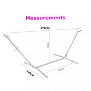 High Quality Hammock with Space Saving Steel Stand Includes Portable Carrying Case