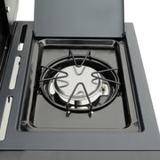 Barbecue Kenmore - 4 Burner + Sider Burner All Black Grill BBQ with Black Glossy Lid