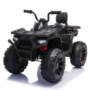 24V Titan Edition Kids’ Ride-On Quad ATV | Rubber Tires, Leather Seat, MP3, USB