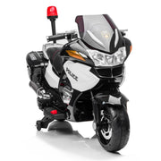 2024 24V Police Officer Ride-On Motorcycle w/ Removable Stabilizing Wheels, SD, USB