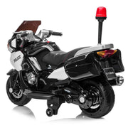 2024 24V Police Officer Ride-On Motorcycle w/ Removable Stabilizing Wheels, SD, USB