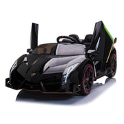 2023 Lamborghini Veneno 24V (2x12V) Ride On Cars 4x4 Upgraded Leather Seats Rubber Tires with Remote Control