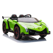 2023 Lamborghini Veneno 24V (2x12V) Ride On Cars 4x4 Upgraded Leather Seats Rubber Tires with Remote Control