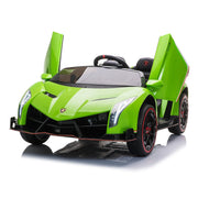 2023 Lamborghini Veneno 24V (2x12V) Ride On Cars 4x4 Upgraded Leather Seats Rubber Tires with Remote Control