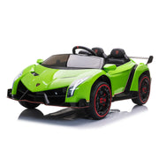 2023 Lamborghini Veneno 24V (2x12V) Ride On Cars 4x4 Upgraded Leather Seats Rubber Tires with Remote Control