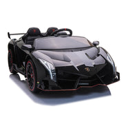 2023 Lamborghini Veneno 24V (2x12V) Ride On Cars 4x4 Upgraded Leather Seats Rubber Tires with Remote Control