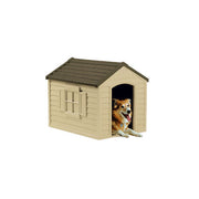 Suncast Medium Dog House - Tan w/Green Roof