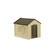Suncast Medium Dog House - Tan w/Green Roof