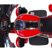 12V Kids Ride On Police Motorcycle Tricycle Motorbike with Siren Lights, Walkie Talkie