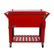 Permasteel Patio Cooler Furniture Style - 80QT - RED