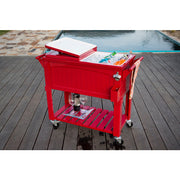 Permasteel Patio Cooler Furniture Style - 80QT - RED