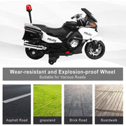 2025 24V Police Officer Kids Ride On Electric Motorcycle with Removable Stabilizing Wheels