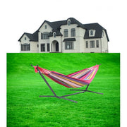 High Quality Hammock with Space Saving Steel Stand Includes Portable Carrying Case