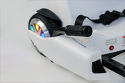 2025 36V Electric Go Kart With Adjustable Seat Comes in White With Speeds Up To 15 Mph