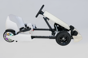 2025 36V Electric Go Kart With Adjustable Seat Comes in White With Speeds Up To 15 Mph