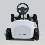 2025 36V Electric Go Kart With Adjustable Seat Comes in White With Speeds Up To 15 Mph