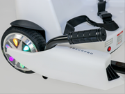 2025 36V Electric Go Kart With Adjustable Seat Comes in White With Speeds Up To 15 Mph