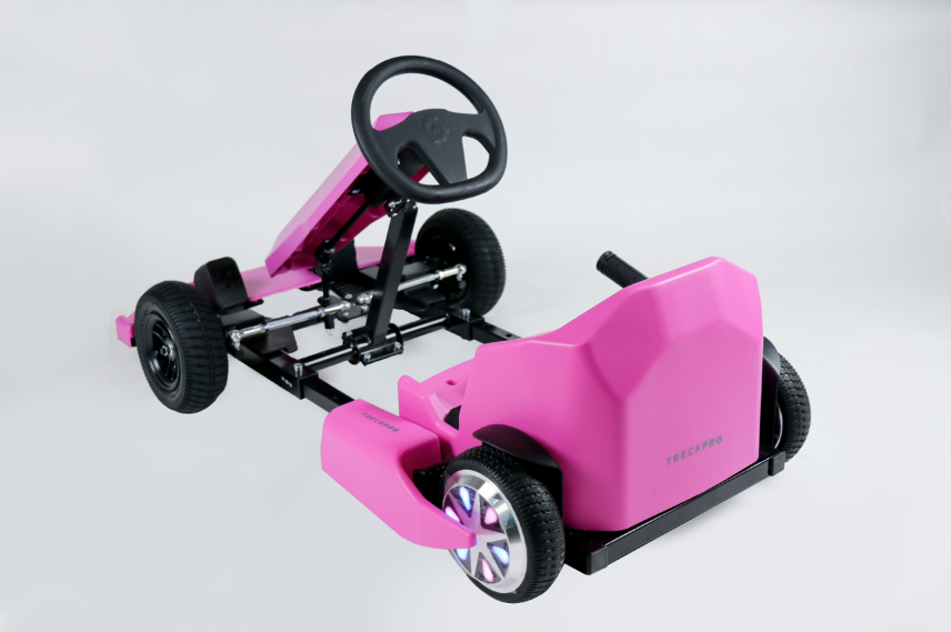 Pink discount hoverboard kart